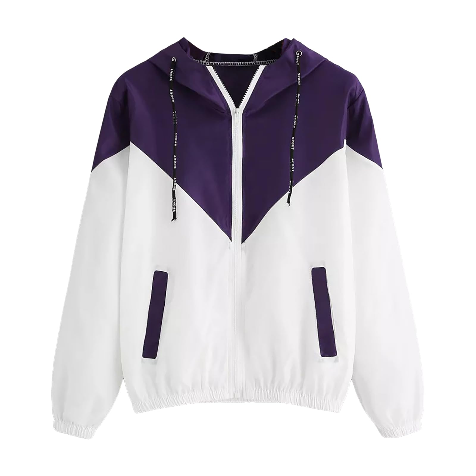 レディース カラーリング ゴムベルト ウエストシェイプ フード付き アウター UV カット パーカー レデ..