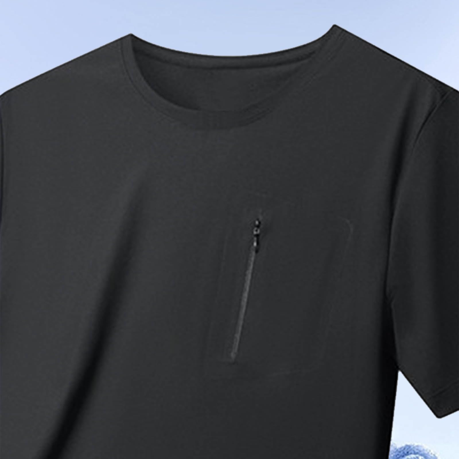 メンズ アイスシルク 速乾 スポーツ Tシャツ クルーネック プルオーバー トップス 夏服 半袖 大きいサイズ ゆったり 接触冷感 涼感 シンプルデザイン オシャレな ファッション アイテム 無地 柔らかい 快適