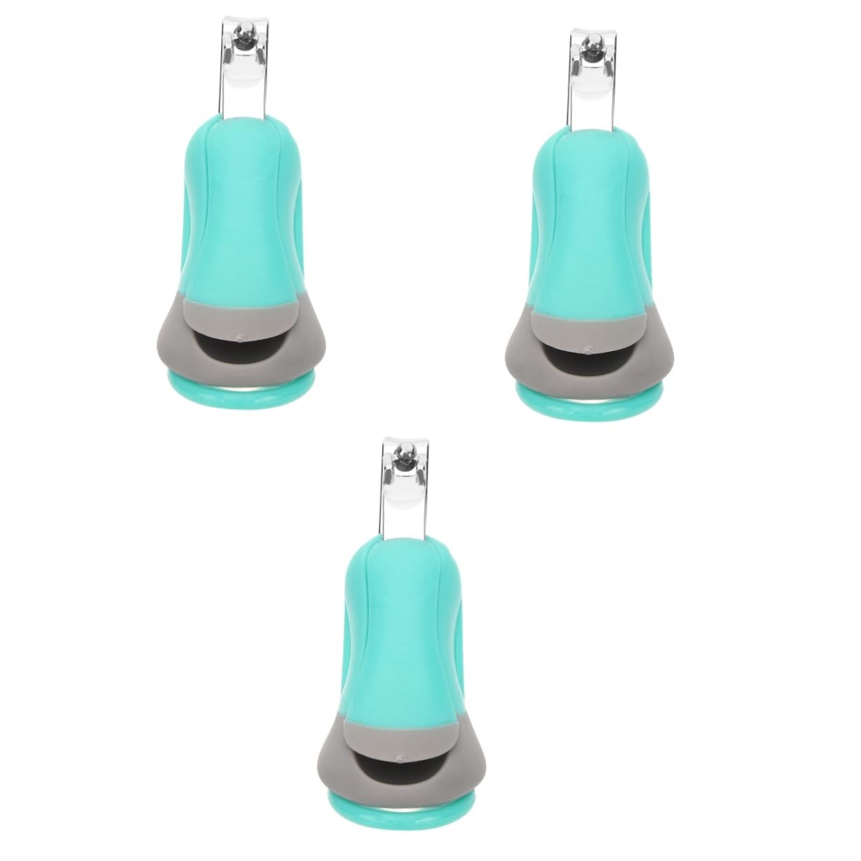 ベビーバリカン マニニッパー ペディニッパー 携帯用拡大鏡付き プラスチック製 黒色 お手入れツール