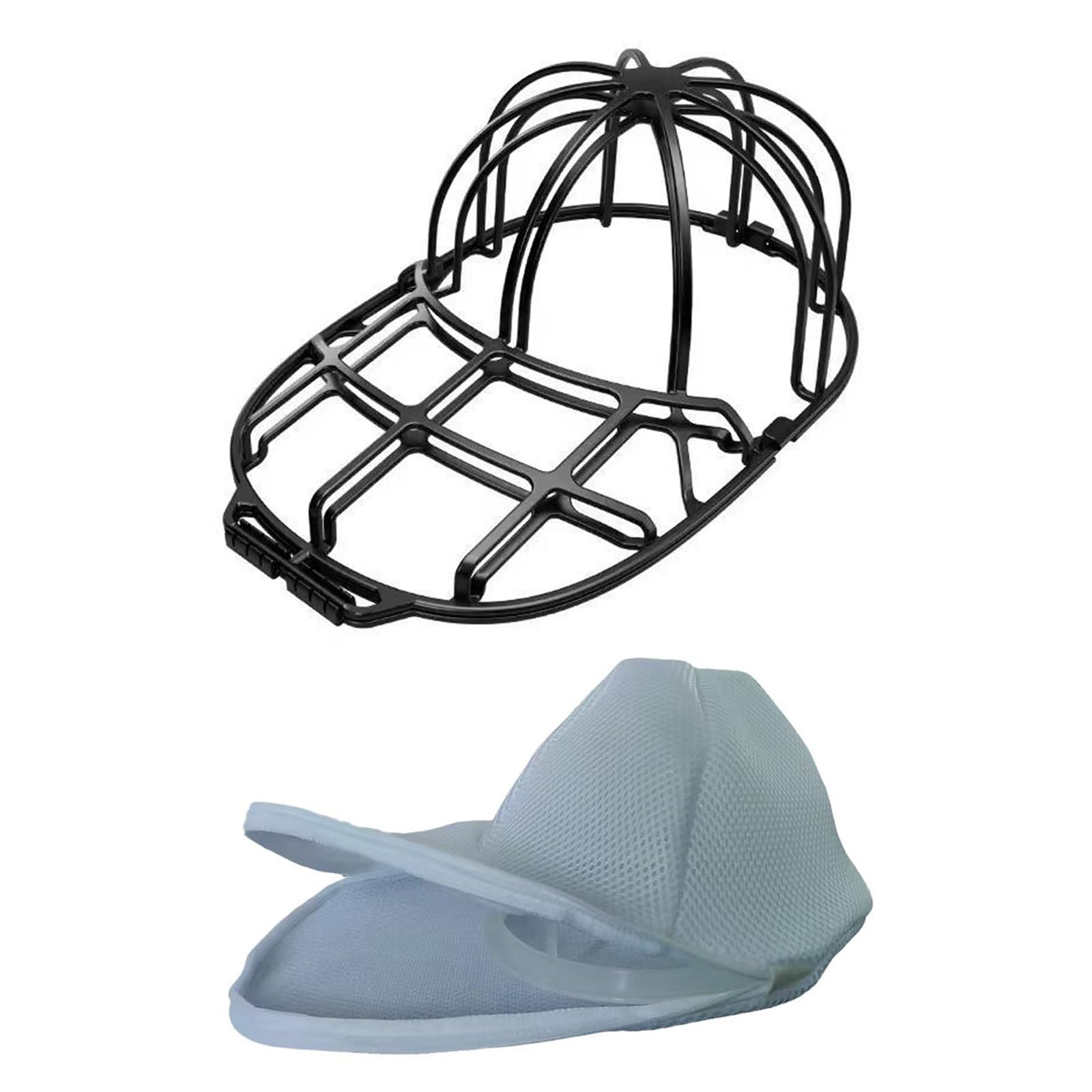 キャップウォッシャー 洗濯ネット 型崩れ防止 メッシュバッグ ABS製 ツバ曲げ器 との互換性あり