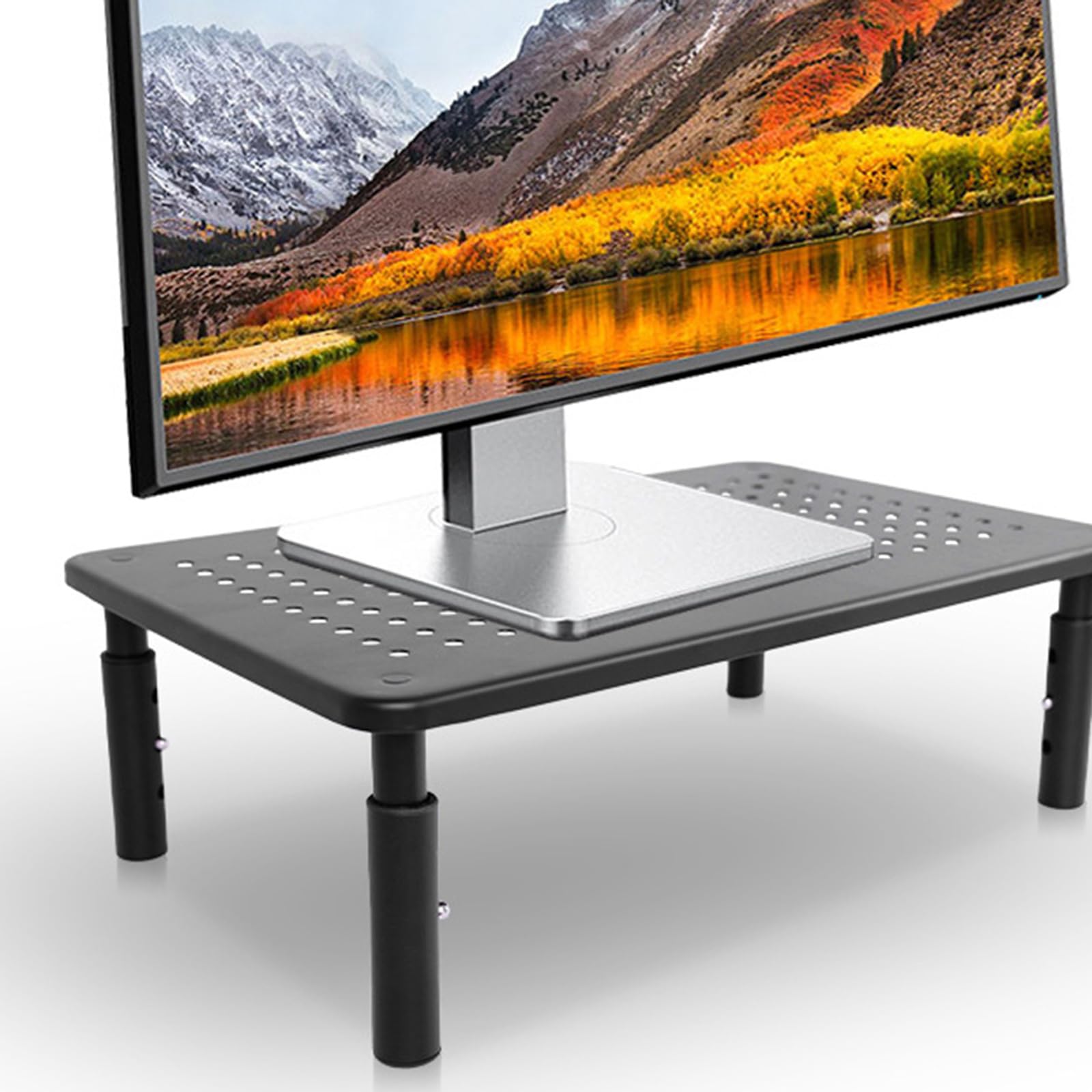 木製モニター台 モニタスタンド モニター台 モニタースタンド パソコンスタンド 机上台 キーボード収納..