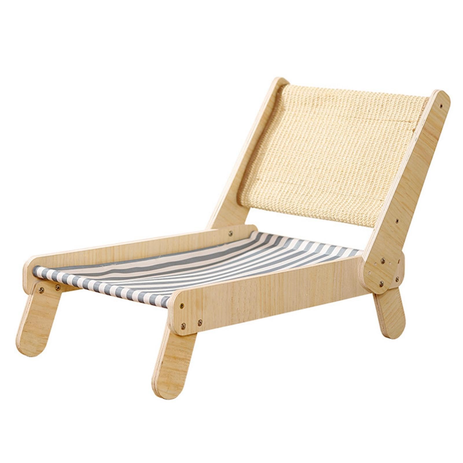 猫用寝床 ペットラウンジチェア 背もたれ角度調節可能 巣型猫用爪とぎボード 犬・ウサギ・子猫・子犬用ペットベッド