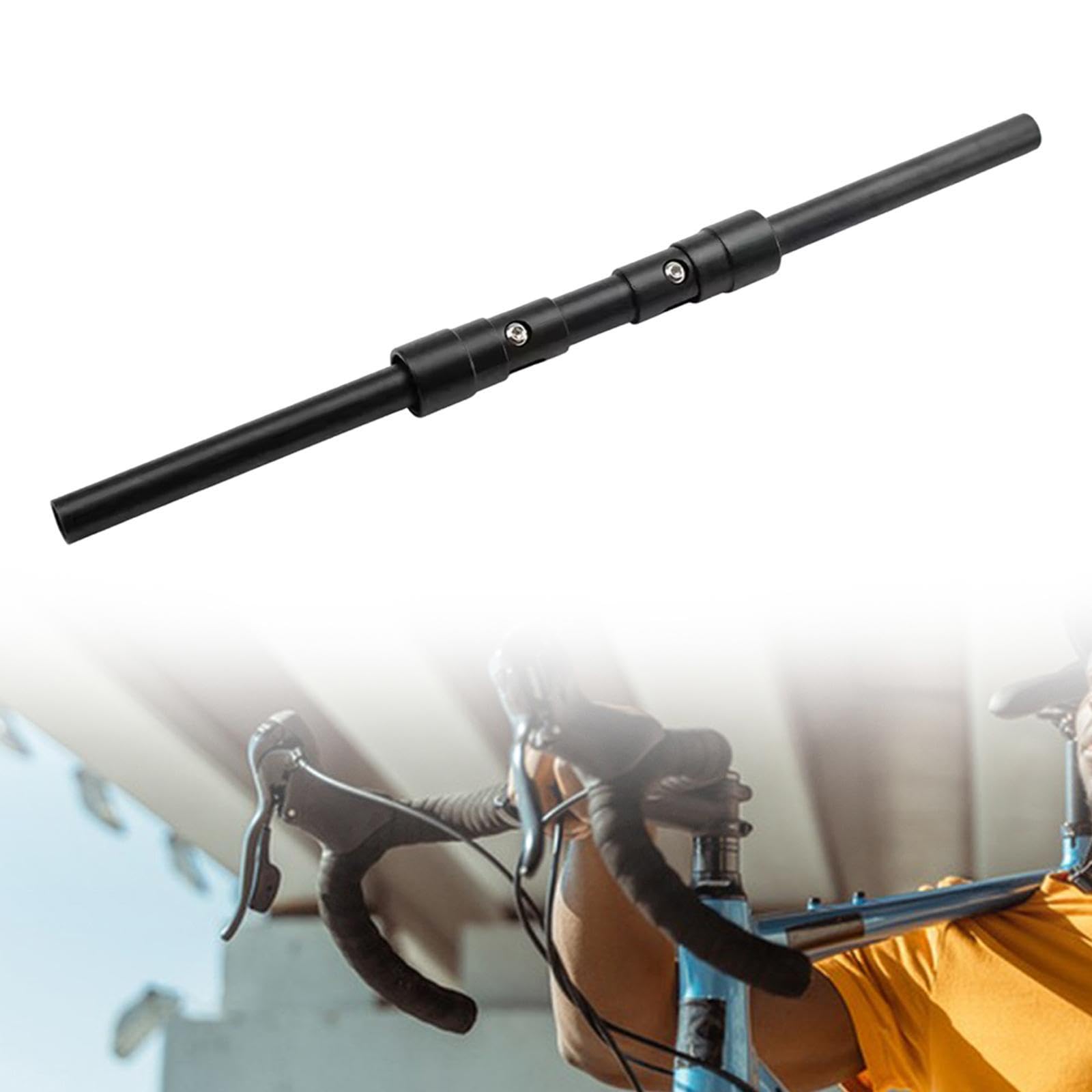 自転車ハンドルバー ブラック 折りたたみ式 交換部品 プロフェッショナル クイックリリース コンポーネ..