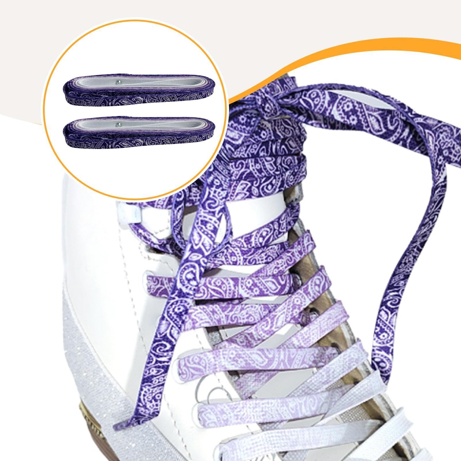 ホッケースケート靴紐 軽量多目的 102.36インチ フィギュアスケート靴紐 競技練習用 スポーツ用