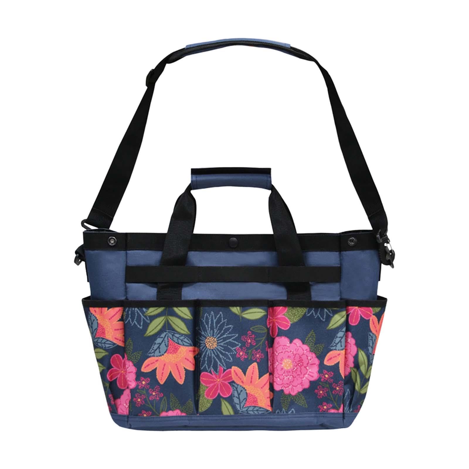 ガーデンツール収納バッグ アートトートオーガナイザーバッグ ハンドバッグ ポケット付き ポータブルツールオーガナイザーキャリア 電気技師、配管工用