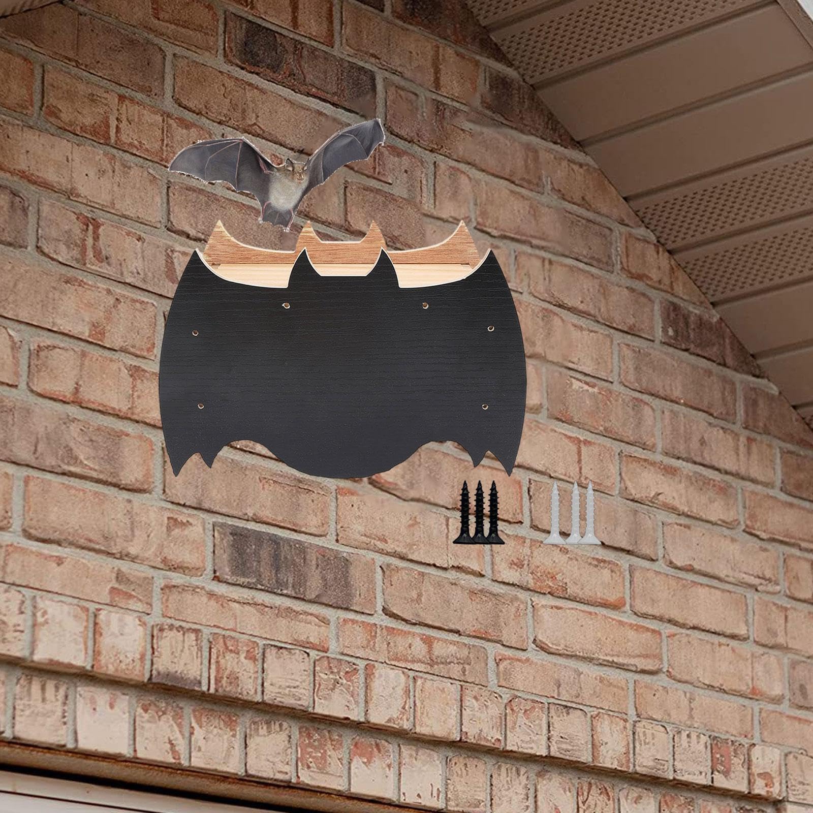 屋外用品用コウモリハウス 耐候性 簡単設置 オーナメント