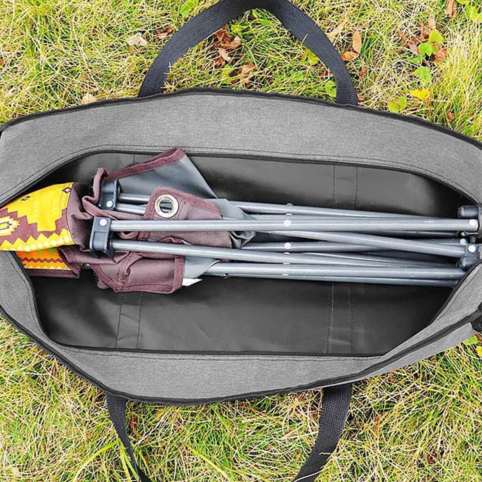 [] キャノピーポールバッグ スポーツ用収納バッグ ジッパー付きダッフル テントやクッションの持ち運び