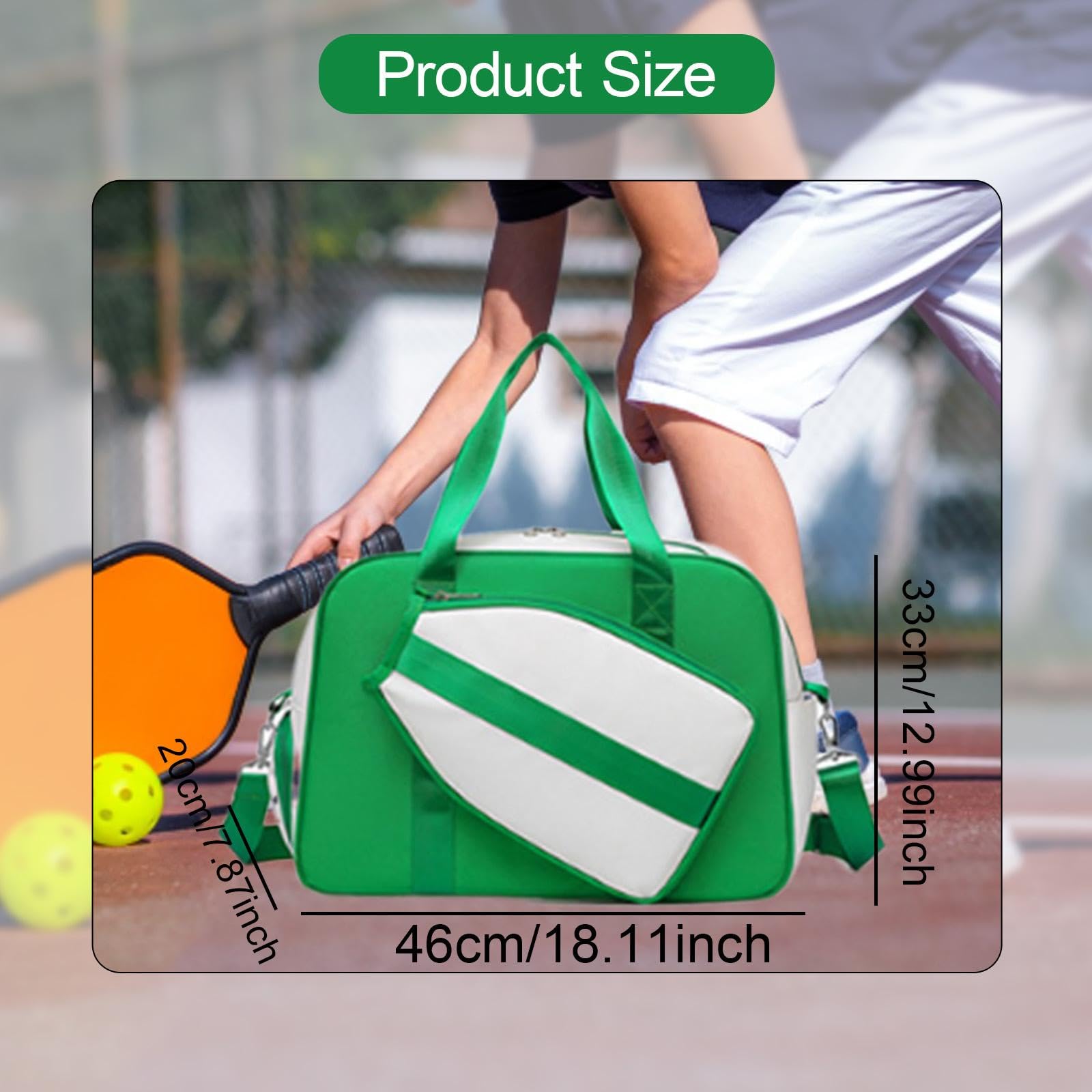 ピックルボール用バッグ ショルダーストラップ付き 大容量 防水 ジム用 クロスボディ