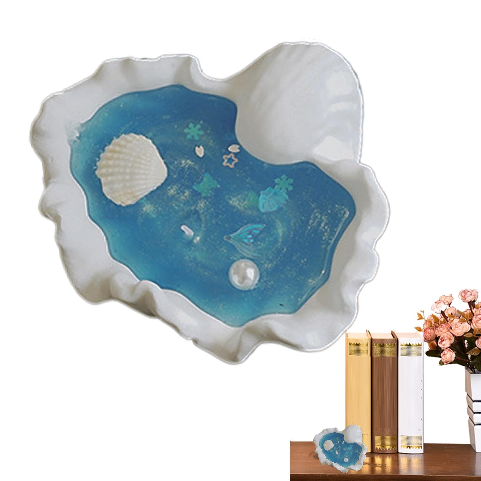 シェル型の香りのろうそく、海の殻の香りのろうそく,瞑想キャンドル - シェルストレスリリーフの香りの..