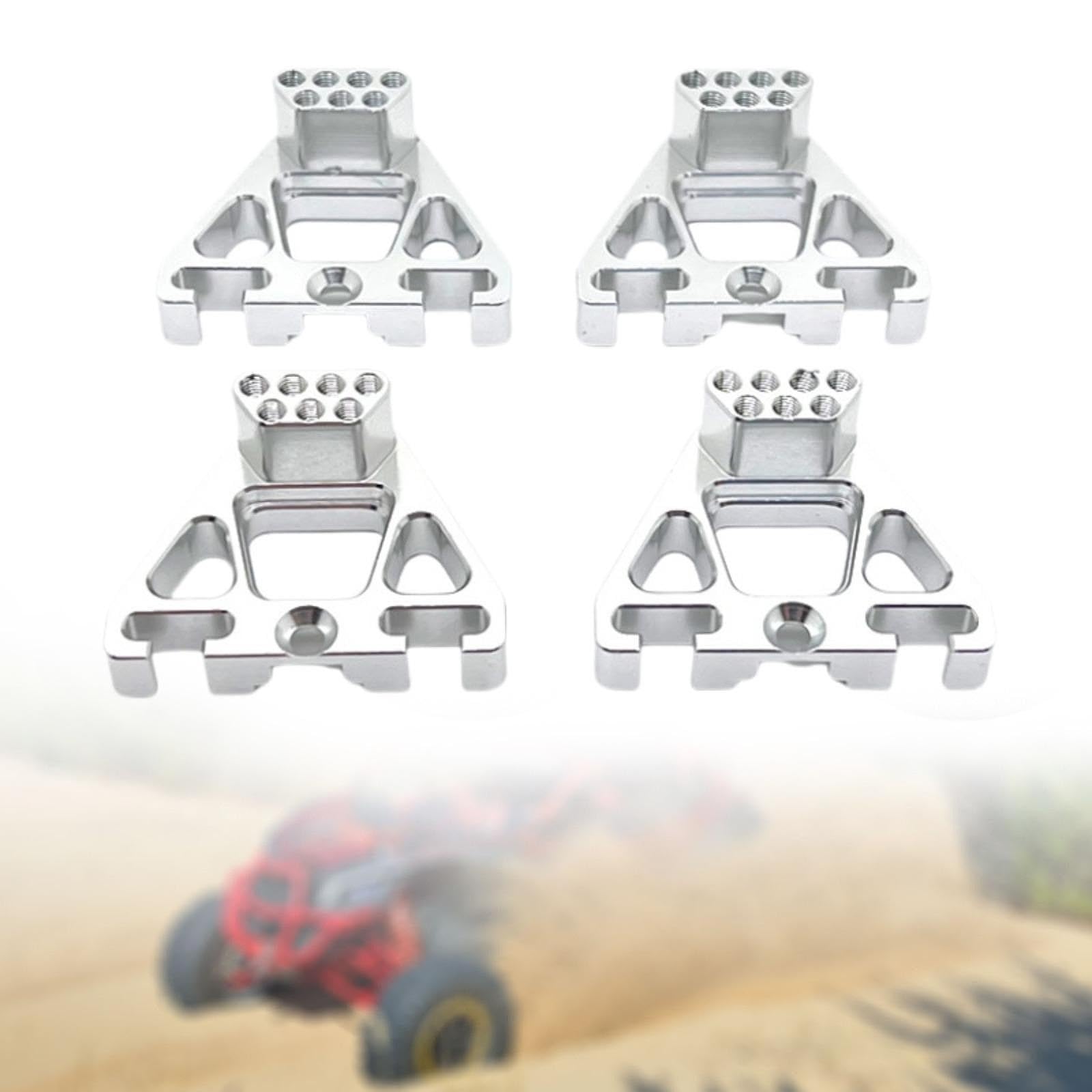 4ピース/個 1/10 RCショックアブソーバーブラケットアルミニウム合金軽量ポータブル高性能の頑丈なアク..
