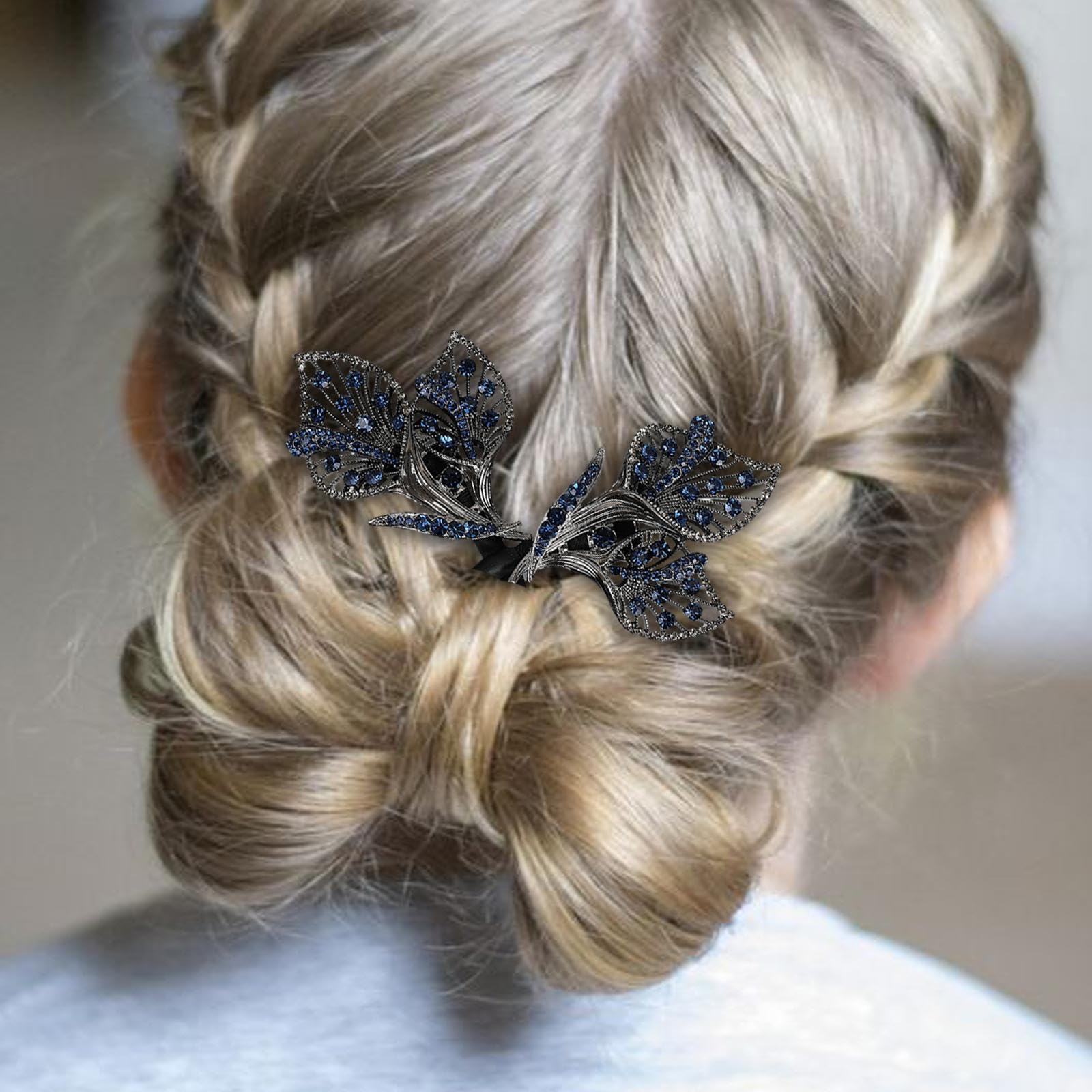 おだんごヘアツール怠惰なヘアカーラー柔軟なヘアネクタイ再利用可能なフレンチヘアスタイルファッショ..