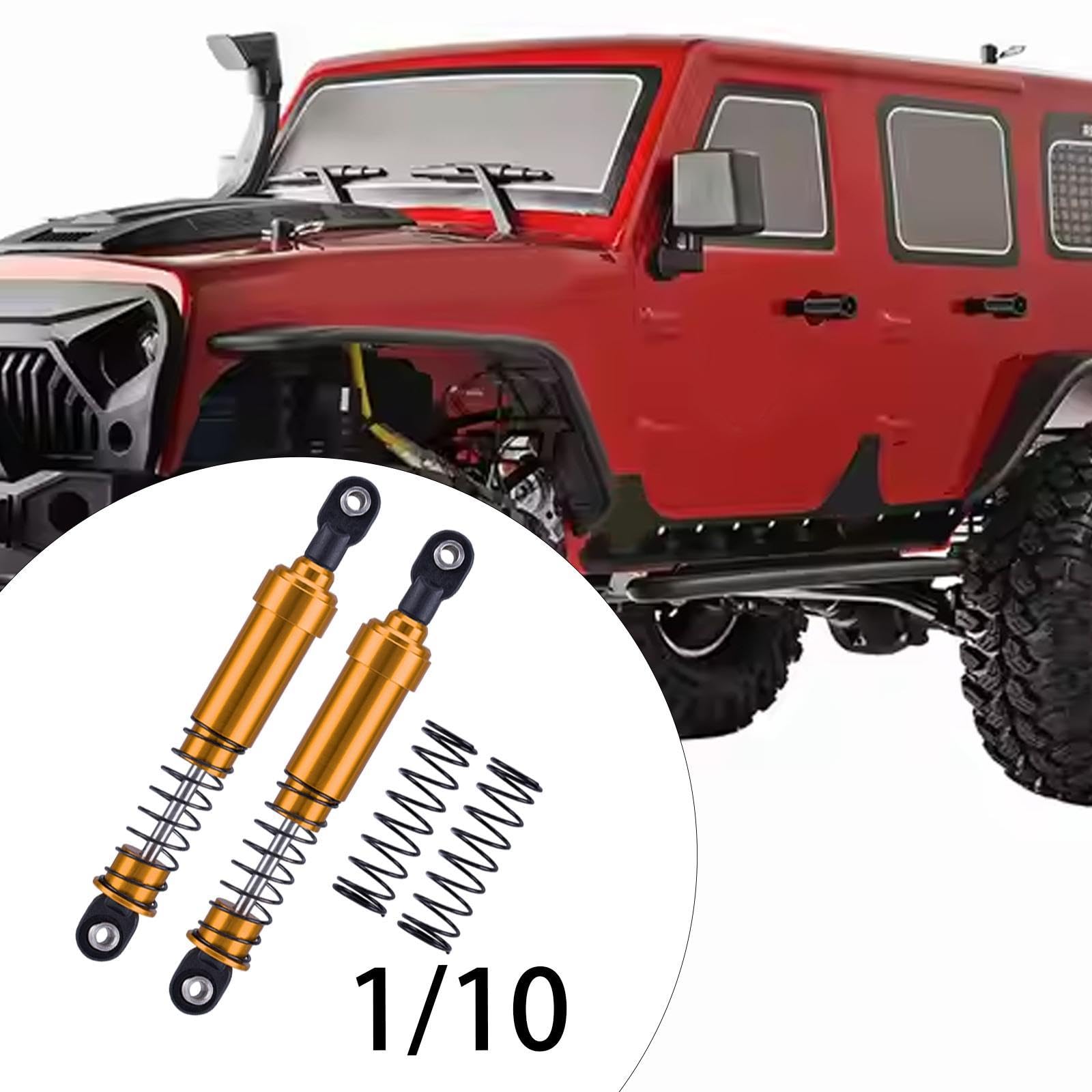 金属ショックアブソーバー高性能 RC ショックアルミ合金ショック Lcg SCX10 1:10 スケールモデル交換, 黒