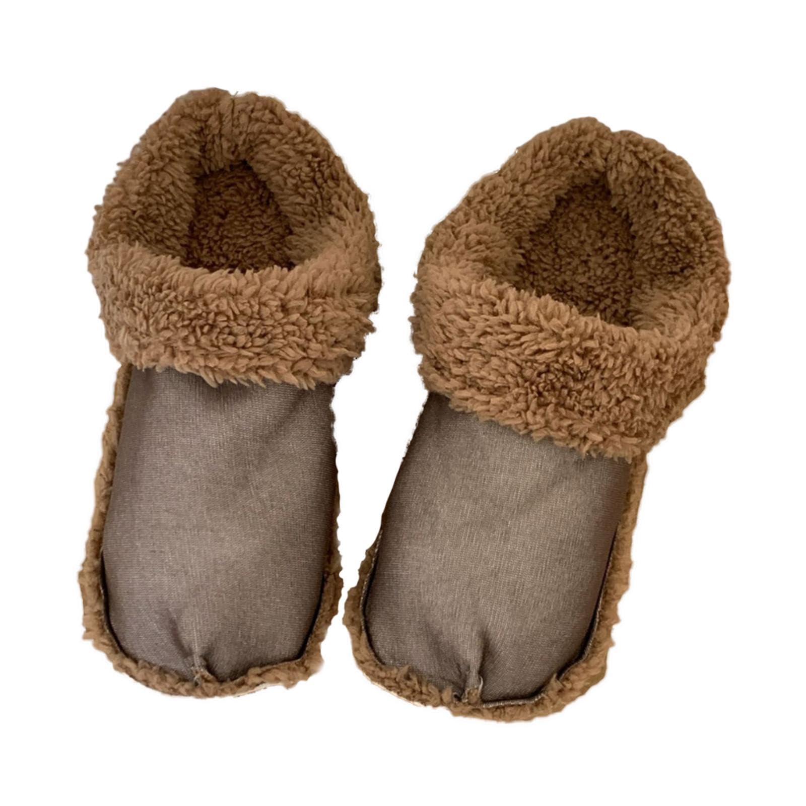 [] スリッパ プラッシュライナー コットンフリースクロッグ 室内用再利用可能 ソフトハウススリッパ フ..