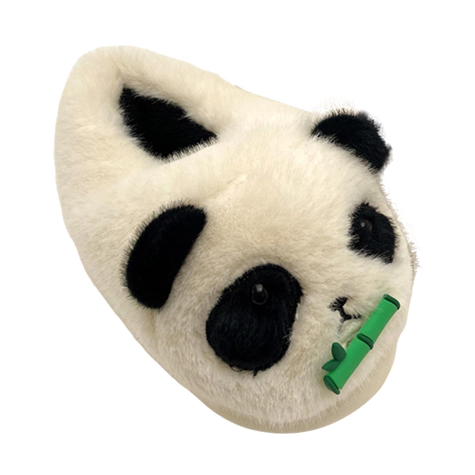[] 女性用パンダスリッパ 暖かい冬用履物 寮の寝室 勉強部屋 アパート用