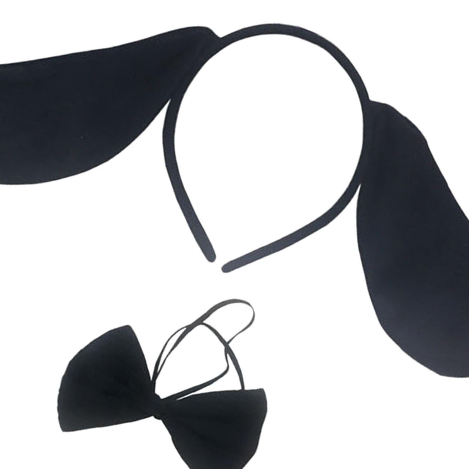 [] 3 個犬耳カチューシャ蝶ネクタイ犬のしっぽパーティー装飾アクセサリー衣装セット仮装パーティーア..