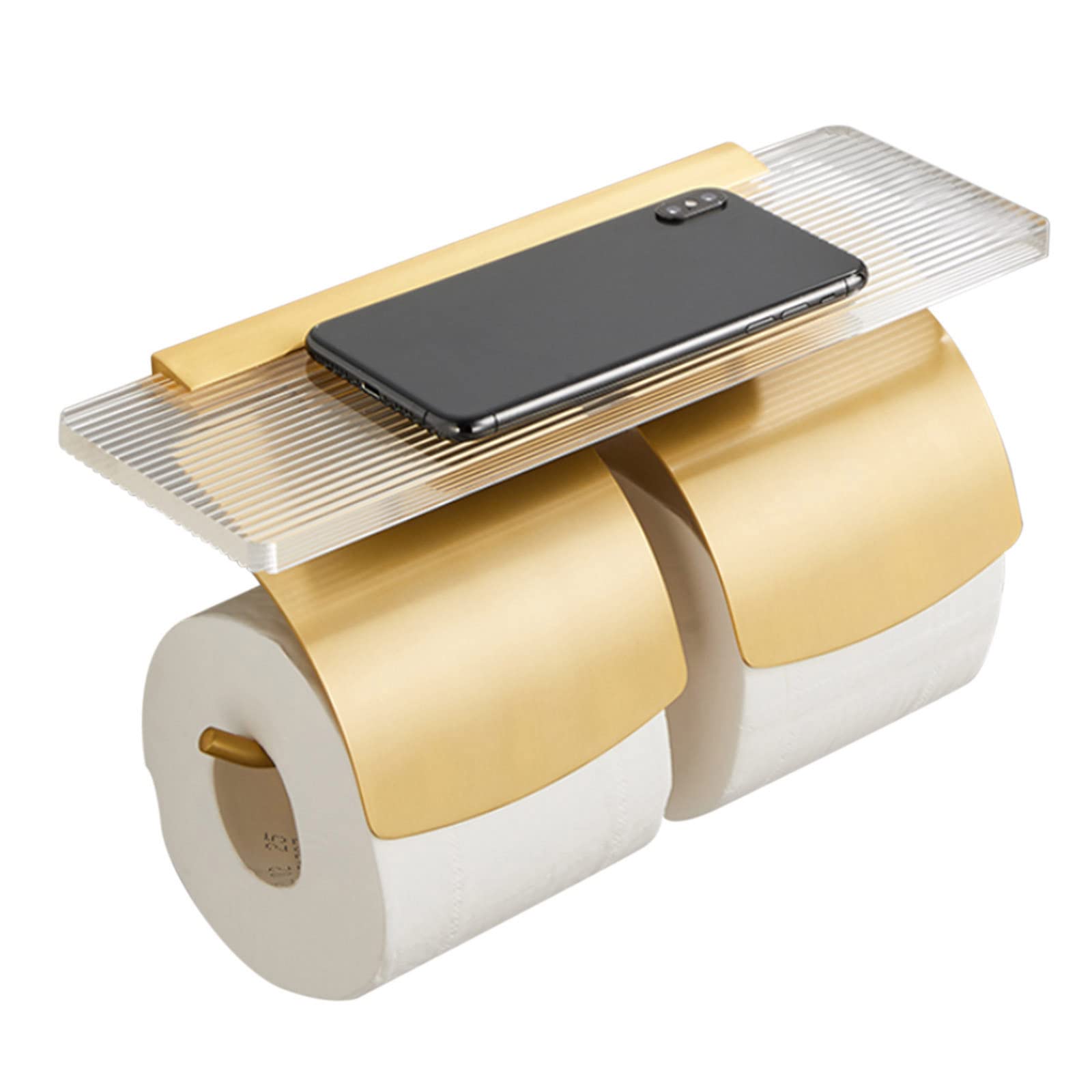 棚付きトイレット ペーパー ホルダー トイレット ペーパー ホルダー 穴あきロール ホルダー トイレット..