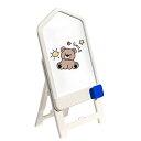 子供用お絵描きボード 高さ調節可能 66.5-83cm 折りたたみ式 お絵描きボード 持ち運び 知育ホワイトボード おえかき マグネット付き 小学生 幼児 女の...