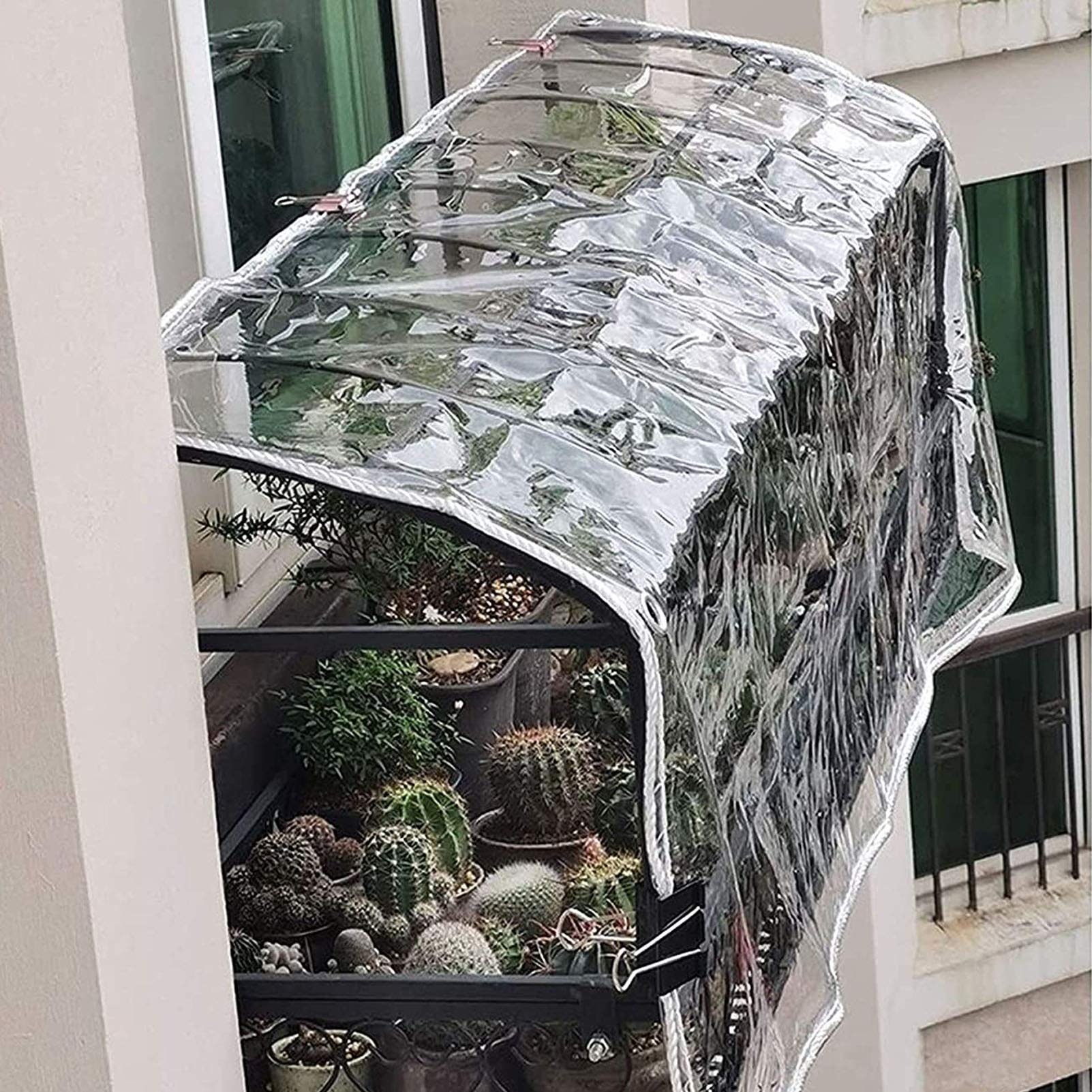 カバー厚さ0.3mm 雨よけシート防風 防塵 ガーデン屋外用 公共施設 コンビニに適 ビニールハウス 厚さ ..