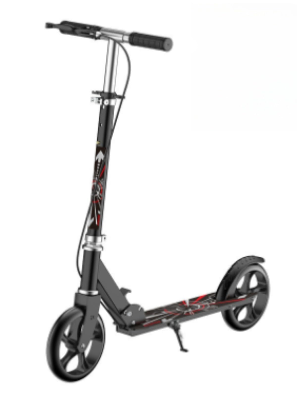 キックボード キックスクーター 折りたたみ式 4段階高さ調整 フット/ハンドブレーキ 立ち乗り式二輪車 ..