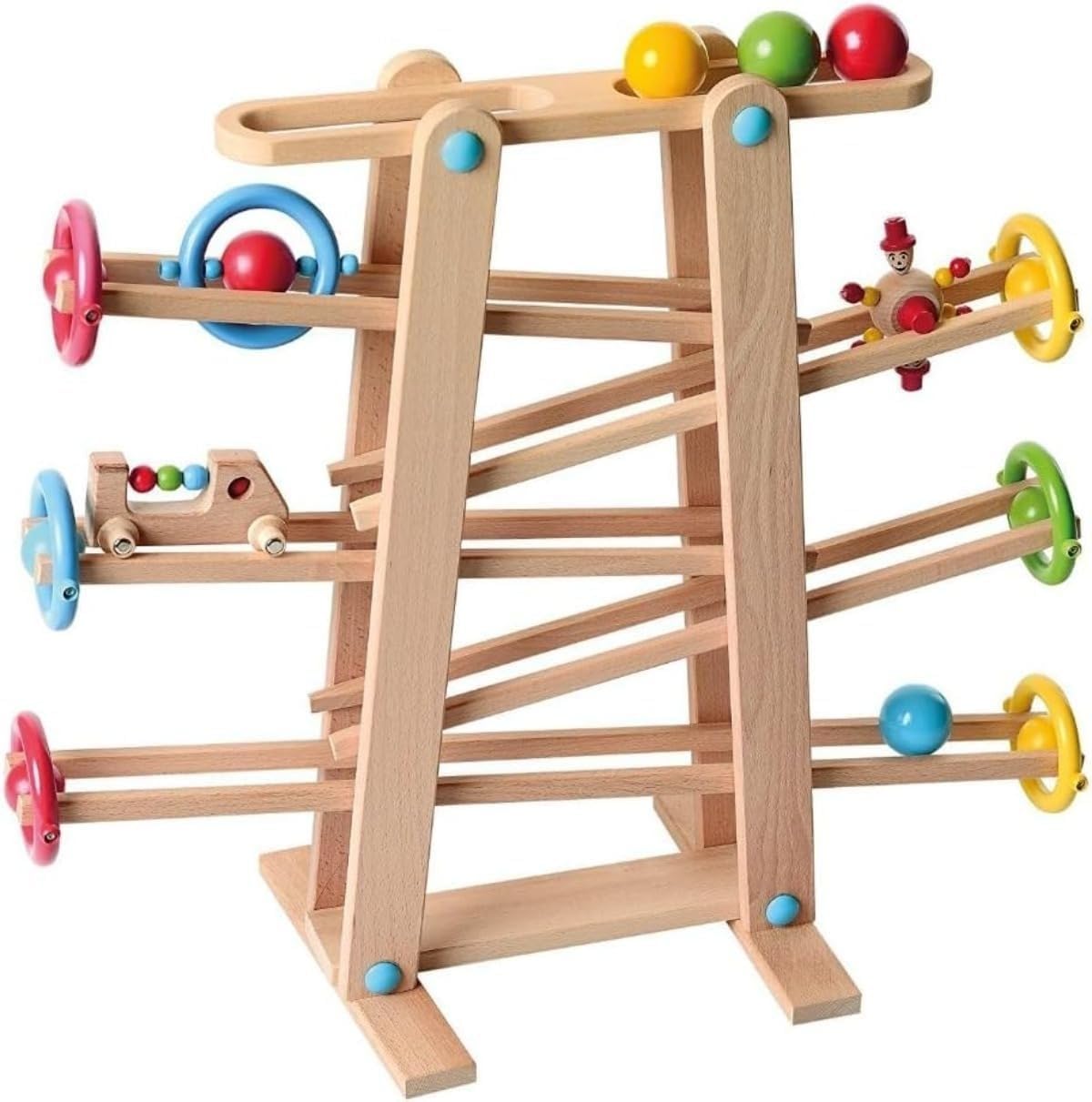 ラピッド ジェット コースター トラック、ラピッド レーシング、スライド ボール ゲーム、すべてブナ材..