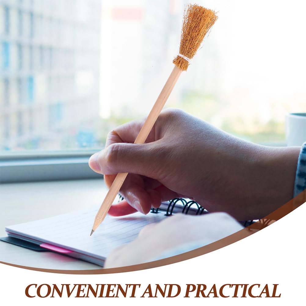 ハロウィン魔女ほうき鉛筆 30本入り 面白い筆記具 魔法使いパーティー用ほうき鉛筆 ハロウィンパーティ..