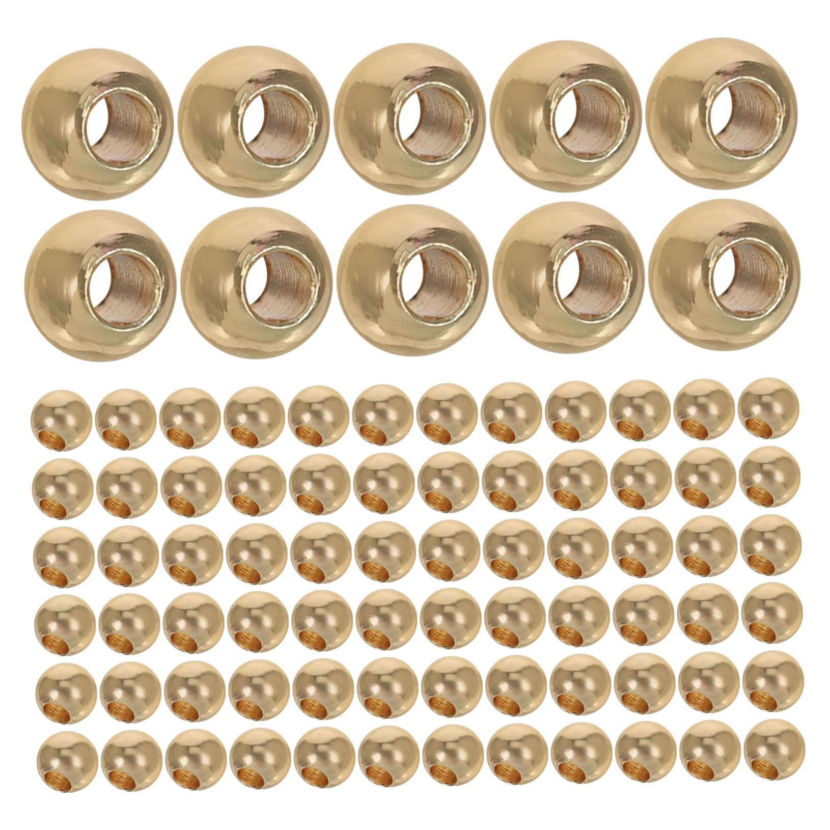 100個 ビーズのパッケージ ゴール ーサービーズ さなビーズ