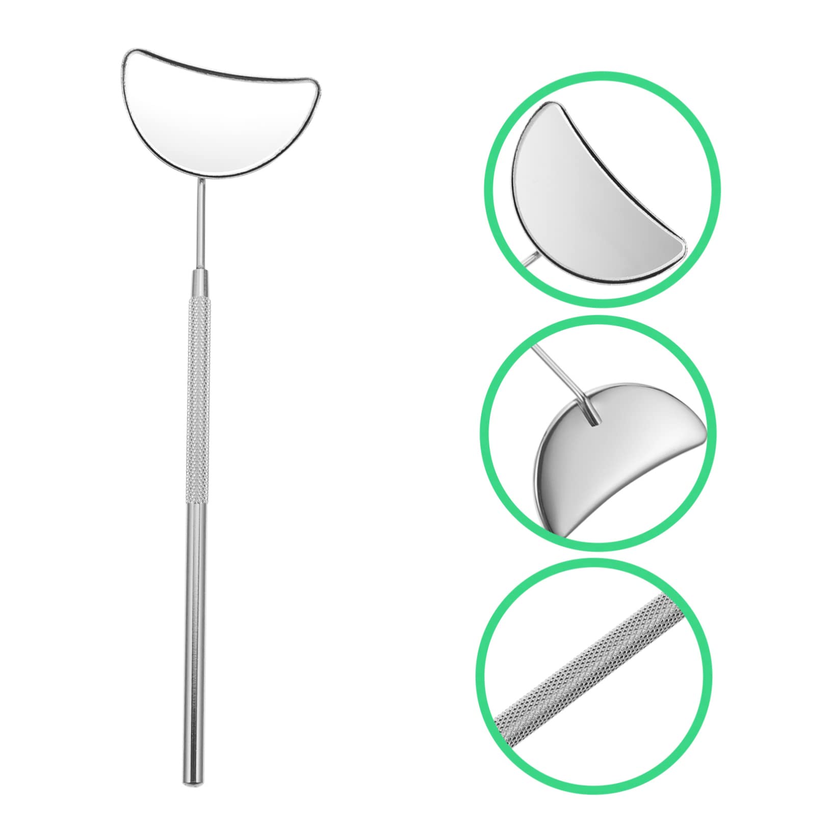 ミニまつげチェックミラー メイクアップアーティスト用ポータブル美容ツール まつげエクステ用拡大鏡 ..