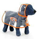 犬用レインコート ペット用レインコート カッパポンチョ 小型犬 中型犬 大型犬 柴犬 防水 透明 防風 防寒 着脱簡単 (2枚セット) (オレンジ色,M)