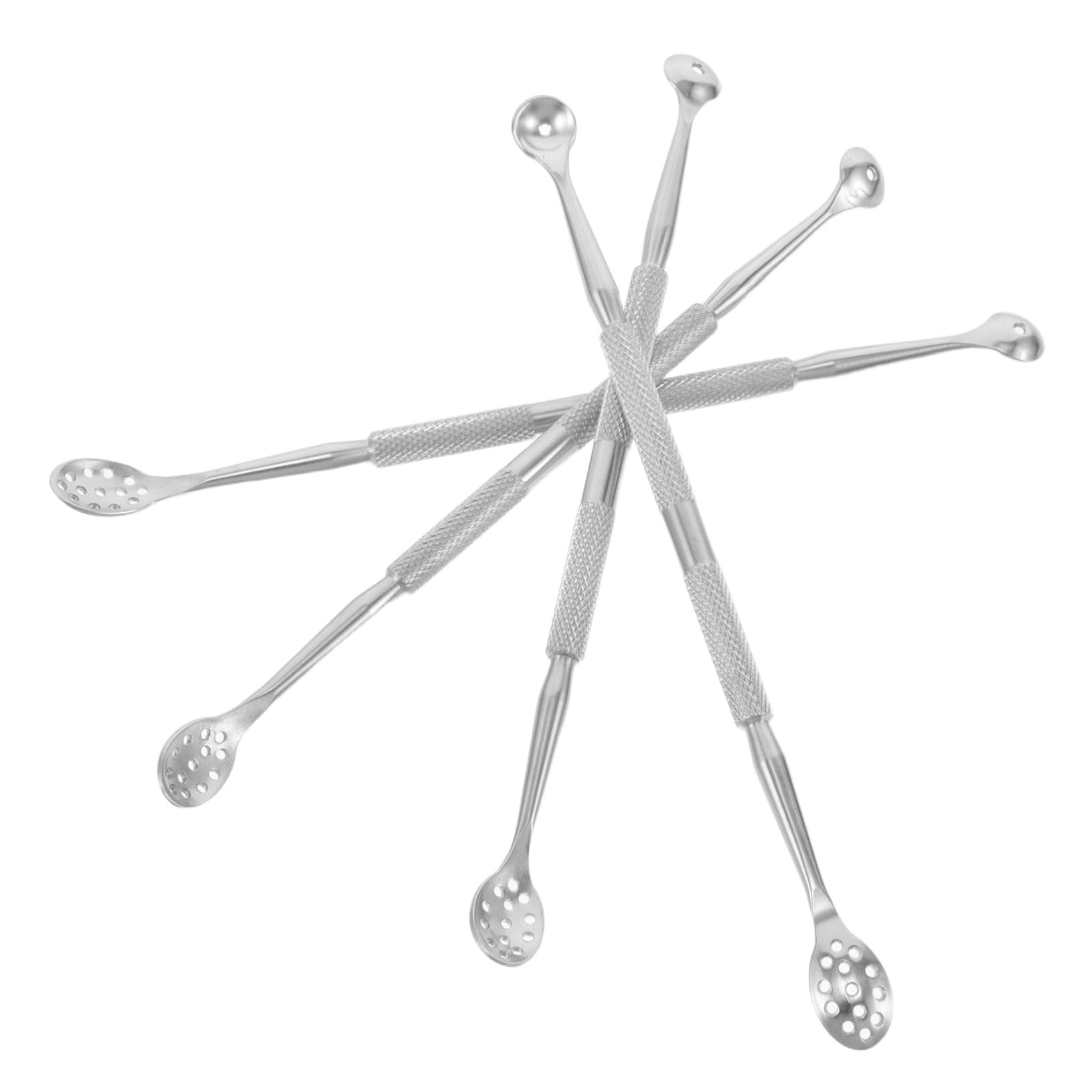 4個ステンレス製ネイルキューティクルプッシャー カッター 精密エ