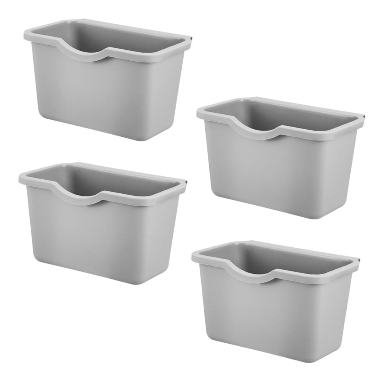 4個壁掛け式キッチンコンポストビン 小型省スペース設計 吊り下げ