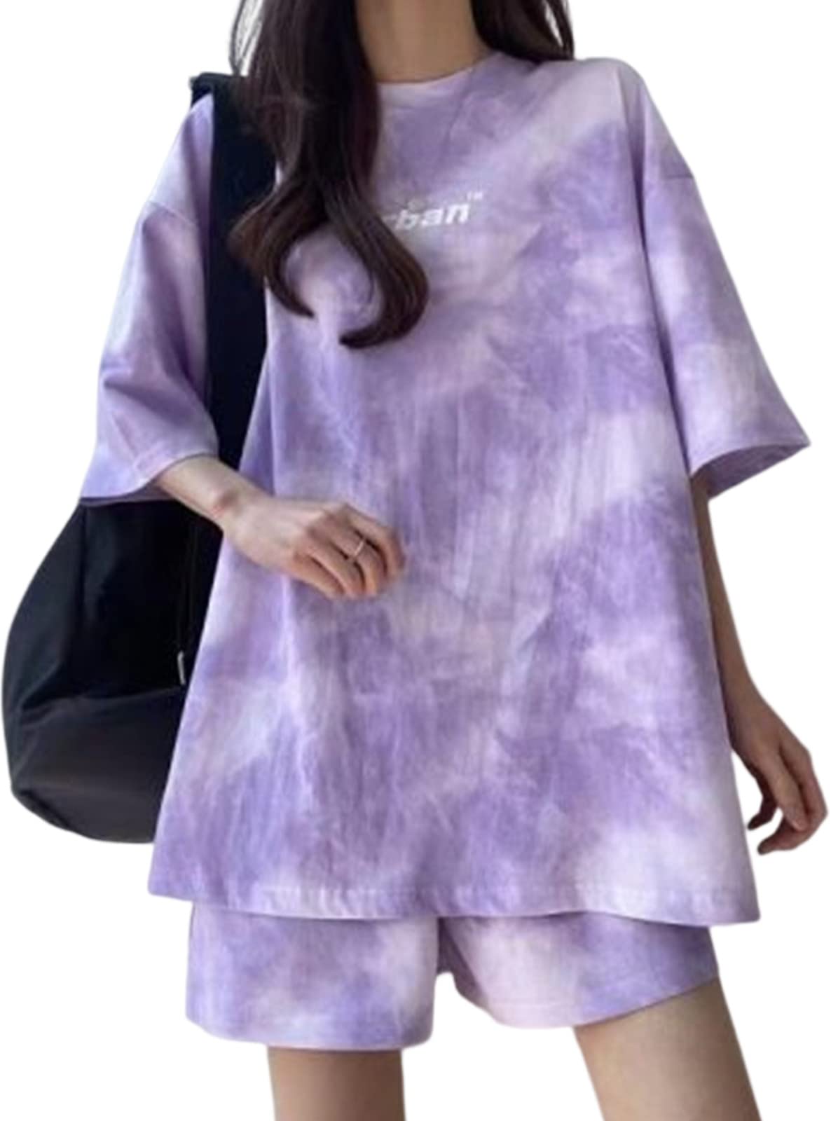 セットアップ レディース 春 夏 半袖 tシャツ 上下セット シンプル ワンポイント ロゴ トップス ハーフ..