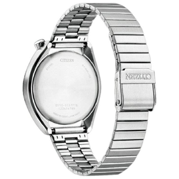 正規品　新品　ツノクロノ　シチズン　CITIZEN　レコードレーベル　AN3660-81E　黒文字板　　クオーツ　電池式　送料無料　ラッピング無料