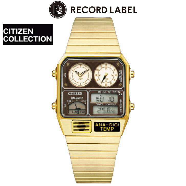 国内正規品　CITIZEN　シチズン　RECORD LABEL ANA-DIGI TEMP　レコードレーベル　アナデジテンプ　JG2..