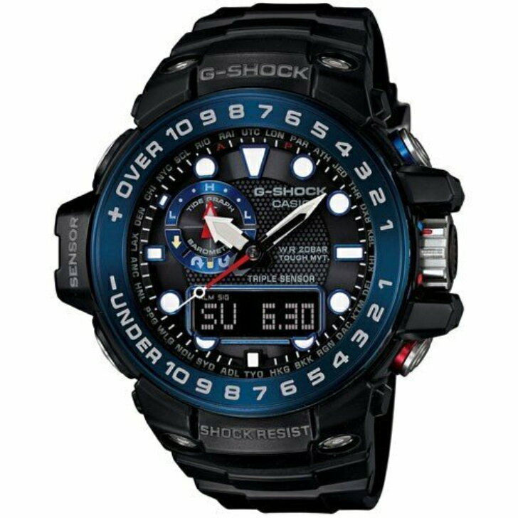 G-SHOCK - 正規品　ガルフマスター　海　マスターオブジー　G-SHOCK　GWN-1000B-1BJF　ジーショック　カシオ　ソーラー　電波時計　　気圧　高度　タイドグラフ　ラッピングサービス