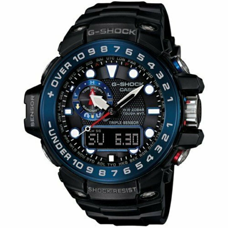 正規品 ガルフマスター 海 マスターオブジー G-SHOCK GWN-1000B-1BJF ジーショック カシオ ソーラー 電波時計 気圧 高度 タイドグラフ ラッピングサービス