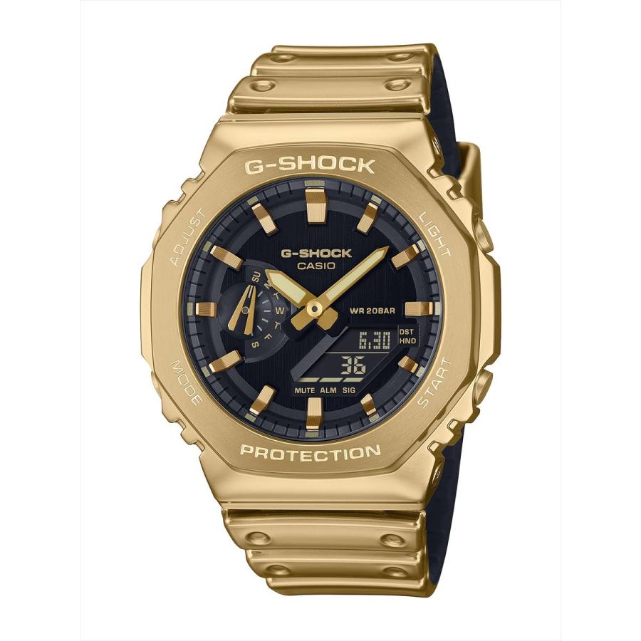 正規品 FINE METALLIC SERIES メタルケース G-SHOCK Gショック GM-2100YMG-9AJF オクタゴン 八角 ゴールド色 メタルベゼル カシオ 送料無料 ラッピングサービス