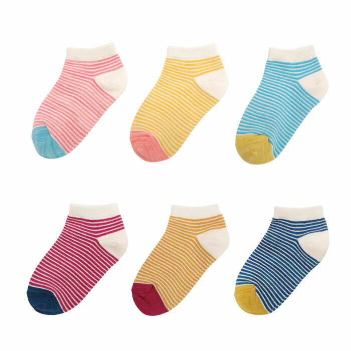 靴下 キッズ くるぶし stample スタンプル ミニマムボーダーアンクルソックス 靴下 履きやすい キッズ 男の子 女の子 くつした 靴した 保育園 プレゼント 幼稚園 キッズソックス 秋 夏 ボーダー 子供 キッズ 滑り止め 3足 72527 キッズ 靴下 派手　靴下 キッズ 女の子 可愛い