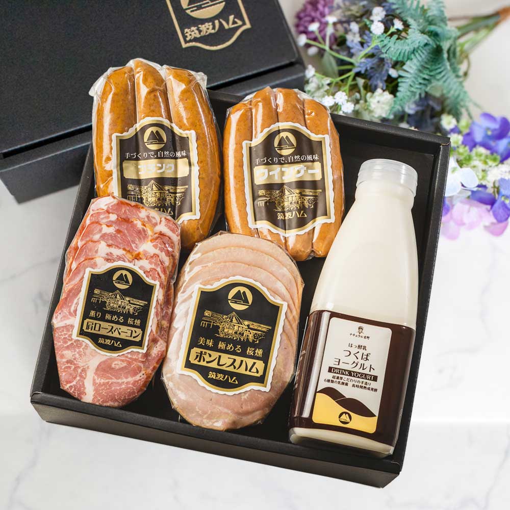 お中元 ギフト セット あじさい 送料無料 筑波ハム 限定 セット 送料無料 ハム ベ...