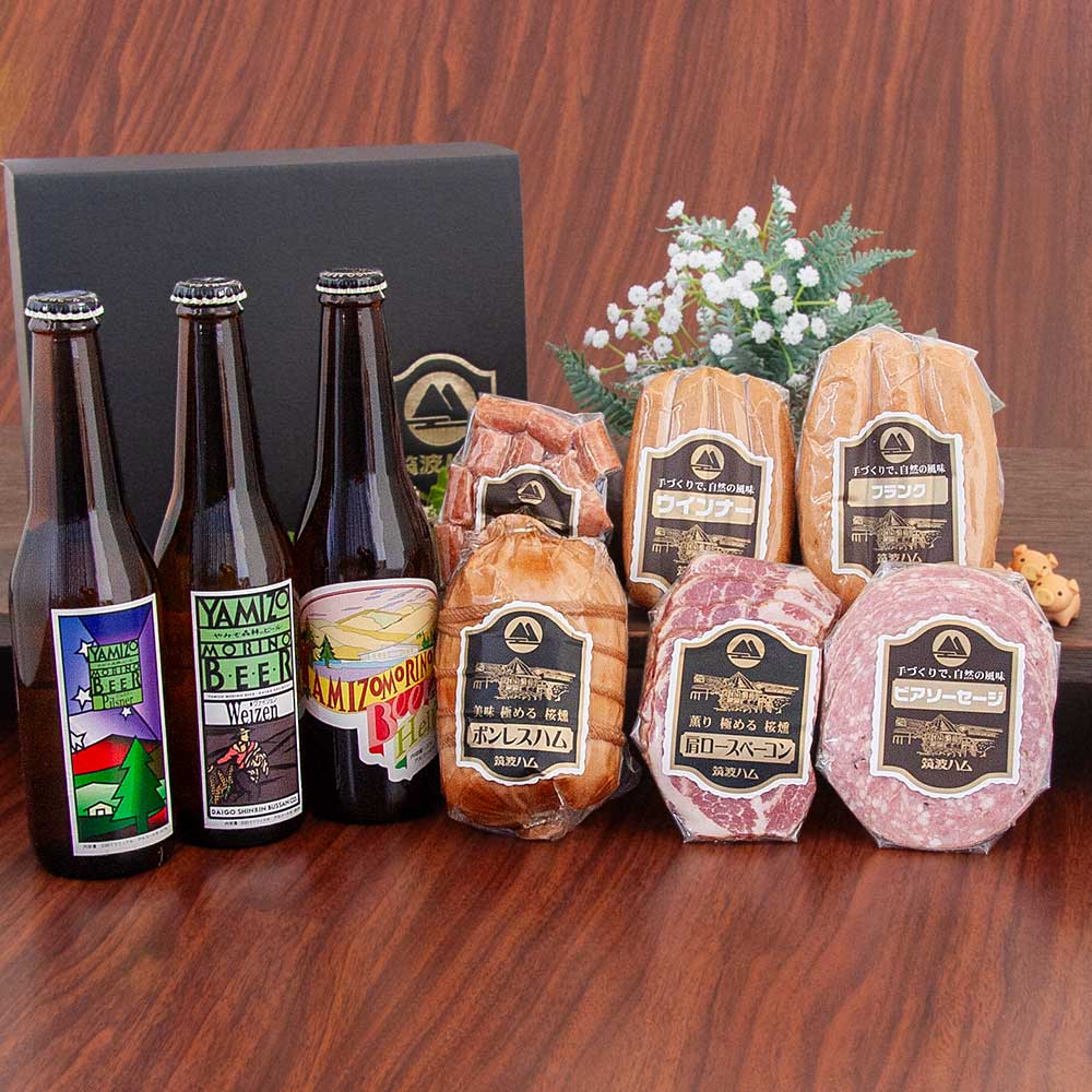 お中元 ビール ギフト セット まんぞく 送料無料 筑波ハム 大子ブルワリー 大子ビール 地ビール ソーセージ おつまみ 茨城名産 贈り物 国産豚 茨城県 豚肉 酒 おつまみ 詰め合わせ 感謝 グルメ 食品 感謝 気持ち 夏ギフト