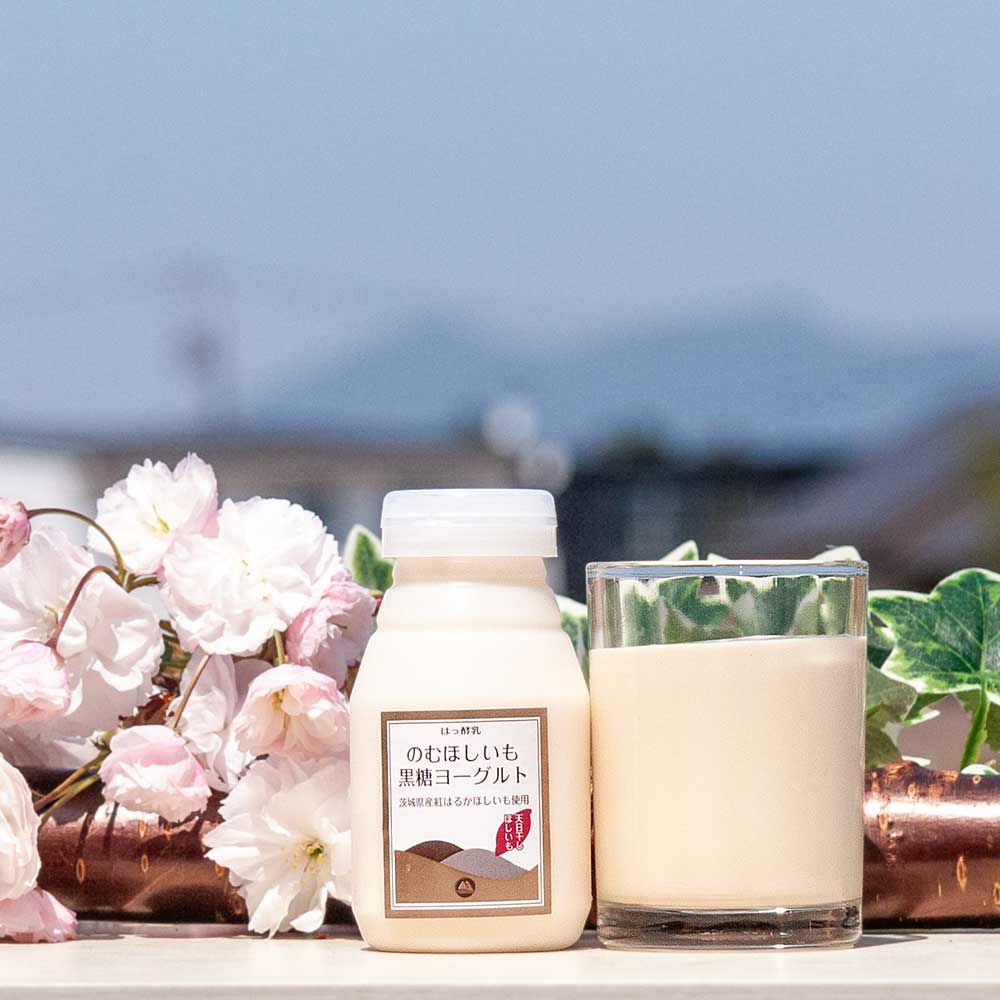 【期間限定】 のむほしいも黒糖ヨーグルト 150ml 筑波ハム 国産 茨城県産 ヨーグルト 飲むタイプ ドリンクタイプ ほしいも 干し芋 さつまいも 紅はるか お取り寄せスイーツ つくば 飲み切りサイズ 黒糖