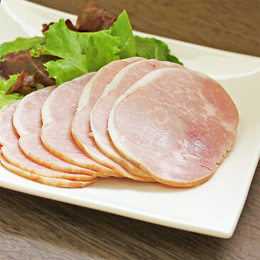 つくば豚ロースハムスライス-70g 筑波ハム 国産豚 茨城県産 高級ハム お歳暮 天竺布巻きハム