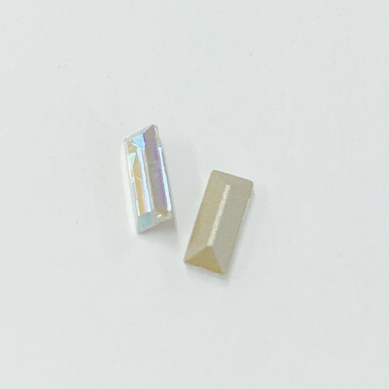 プレシオサ PRECIOSA ファンシーストーン 4500 クリスタルオーロラ 7x3mm 6個 小袋 ハンドメイド パーツ アクセサリー ビジュー デコパーツ ネイル グルーデコ Vカット ストーン 埋め込み型
