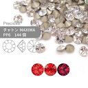 プレシオサ PRECIOSA チャトン MAXIMA レッド系 PP6 144個 小袋 ハンドメイド パーツ アクセサリー ビジュー デコパーツ ネイル グルーデコ Vカット ストーン 埋め込み型