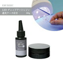 エルベール LEDディップアートレジン 50g 1セット 専用遮光ケース付き ディップ液 ディップアート レジン UVレジン液 初心者 初めて お試し レジンクラフト レジンアクセサリー ハンドメイド クラフト