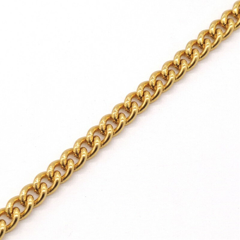 アルミチェーン AL816 金色 50cm単位 軽量 アクセサリー材料 ハンドメイド ネックレス ブレスレット バ..