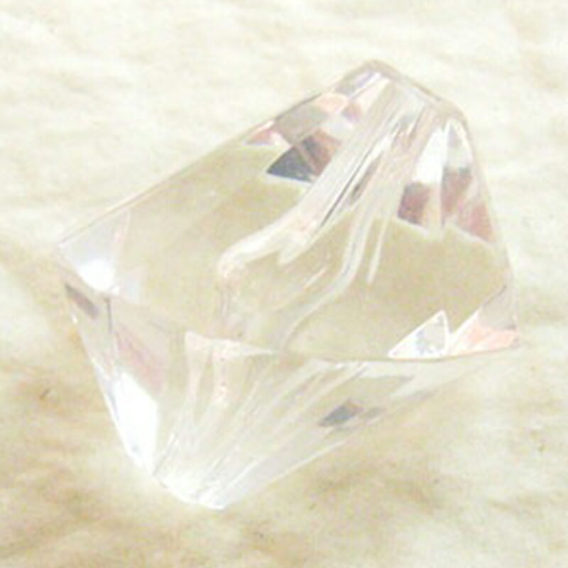 変型プレクシー G49058 14mm クリスタル 2個 クリア 多面カット アクセサリーパーツ ハンドメイド クラフト材料 手作り 透け感 ハンドメイド材料
