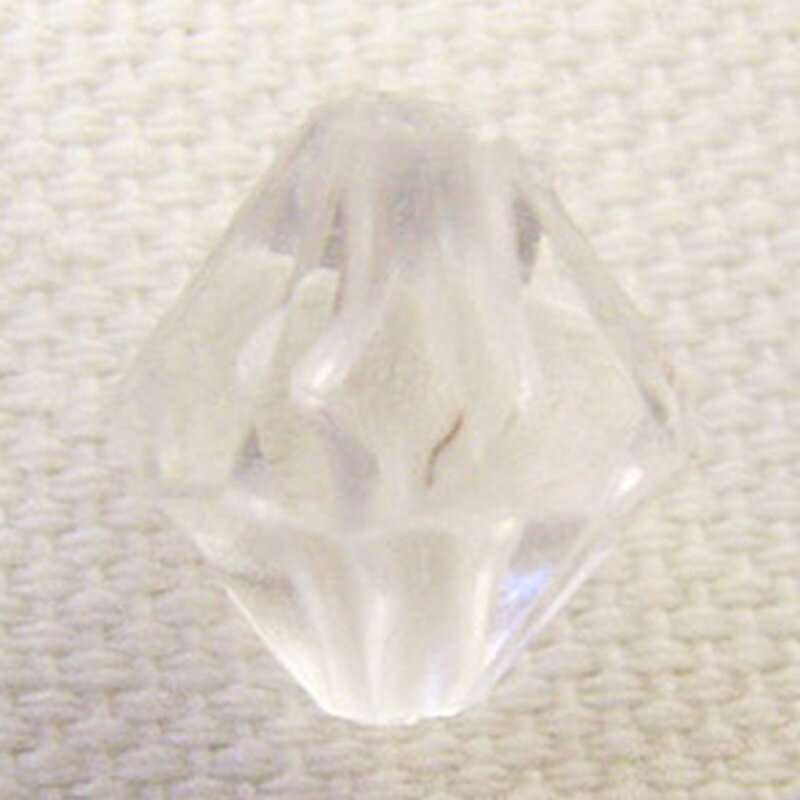 ソロバン型プレクシー P5301 クリスタル 多面カット アクセサリーパーツ ハンドメイド クラフト材料 手作り 透け感 ハンドメイド材料