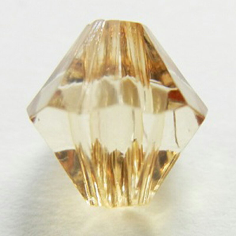 ソロバン型プレクシー P5301 ライトコロラドトパーズ 5mm 100個 多面カット アクセサリーパーツ ハンド..