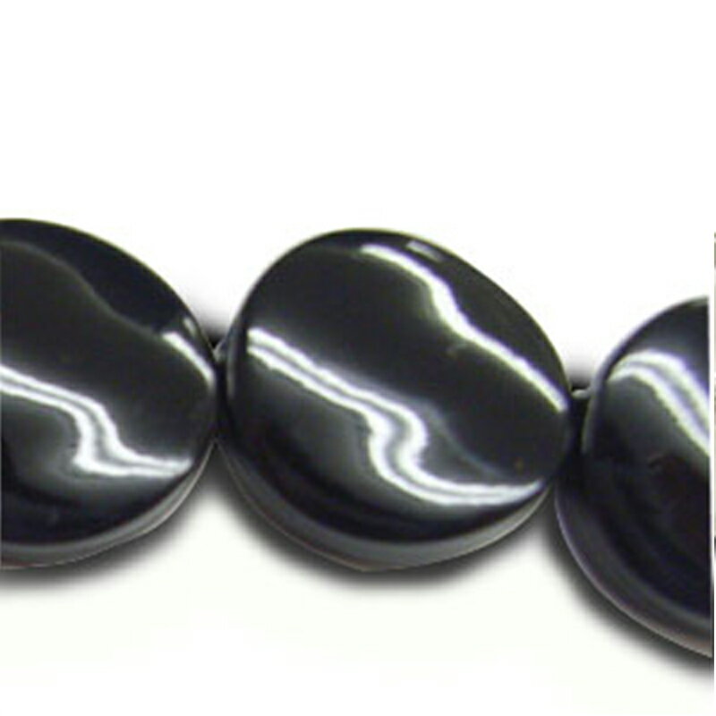 アクリル(通し穴) ACL877 約20×20mm ブラック 5個 クリアビーズ 穴あき アクリル製 パーツ素材 軽量 丸ビーズ ハンドメイドパーツ ハンドメイド資材