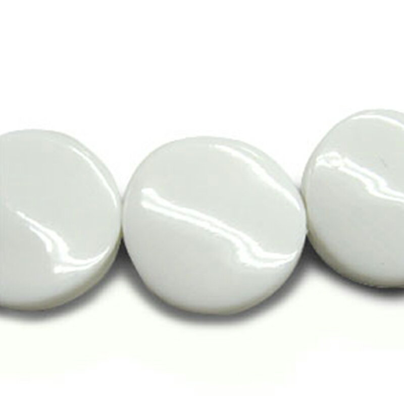 アクリル(通し穴) ACL877 約20×20mm 太白 5個 クリアビーズ 穴あき アクリル製 パーツ素材 軽量 丸ビーズ ハンドメイドパーツ ハンドメイド資材